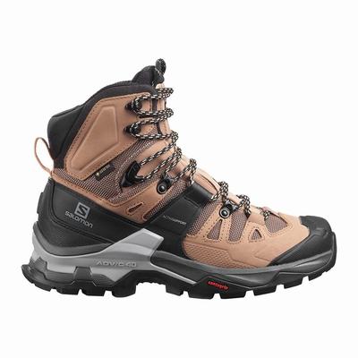 Női Salomon QUEST 4 GORE-TEX Túrabakancs SA2851960 Barna/Fekete